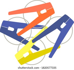 Illustration eines süßen, einfachen Blutgerinnsels