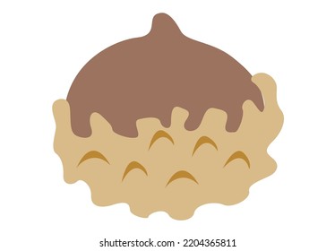 Illustration eines süßen und einfachen Kunugi