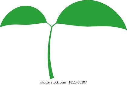 Ilustración del brote lindo y simple