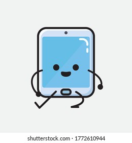 An Illustration Cute Smartphone Vector Character 