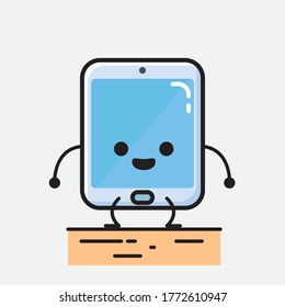 Vektor-Vektorgrafik eines Smartphone-Vektorzeichens mit einer Illustration 