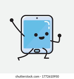 An Illustration Cute Smartphone Vector Character 