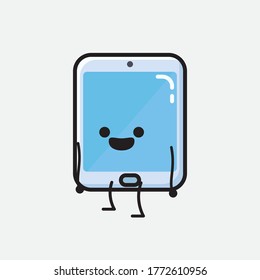 An Illustration Cute Smartphone Vector Character 