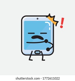 Un carácter de vector Smartphone con Cuta de Ilustración 