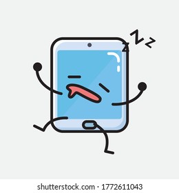 An Illustration Cute Smartphone Vector Character 