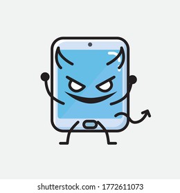 An Illustration Cute Smartphone Vector Character 