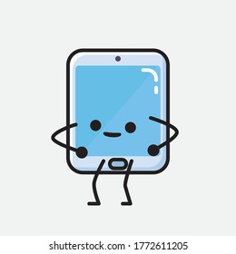 Vektor-Vektorgrafik eines Smartphone-Vektorzeichens mit einer Illustration 