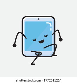 An Illustration Cute Smartphone Vector Character 