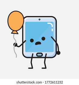 An Illustration Cute Smartphone Vector Character 