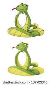 illustration of a cute snake