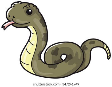 Illustration of cute snake