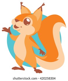 Illustration of cute squirrel