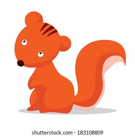  illustration of a cute squirrels