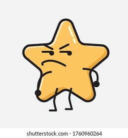 Ilustración del carácter vectorial de estrella corta en estilo de diseño plano