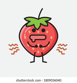 Ilustración del carácter del vector de fresa de corte