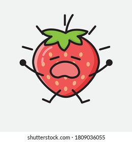 Ilustración del carácter del vector de fresa de corte