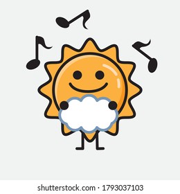 Eine Illustration von Cute Sun Vector Character