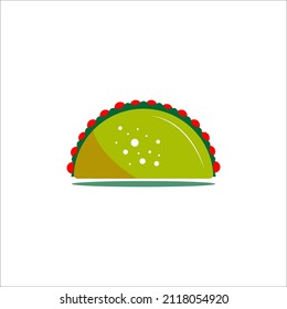 illustration of cute taco suitable for use as a restaurant logo etc