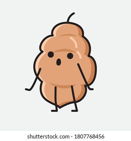 An illustration of Cute Tamarind Fruit Mascot Vector Character