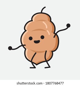 An illustration of Cute Tamarind Fruit Mascot Vector Character