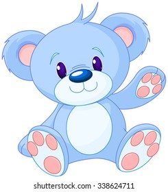 Illustration of cute toy bear 