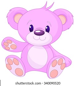 Illustration of cute toy bear 