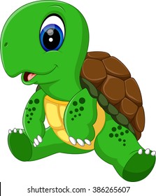 illustration of Cute turtle cartoon