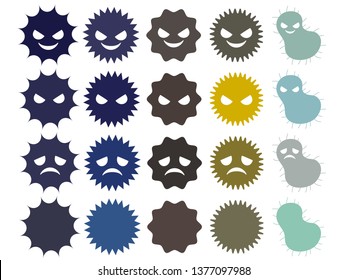 Ilustración de un lindo virus