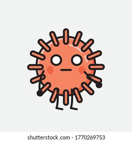 An illustration of Cute Virus Mascot Vector Character
