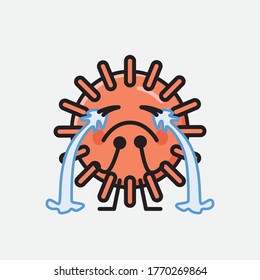 An illustration of Cute Virus Mascot Vector Character