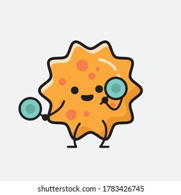 An illustration of Cute Virus Vector Character