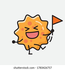 An illustration of Cute Virus Vector Character