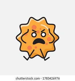 An illustration of Cute Virus Vector Character
