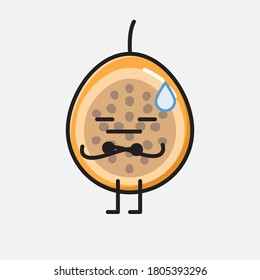 An illustration of Cute Voavanga Fruit Vector Character