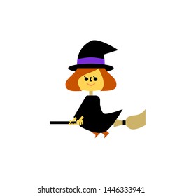 Illustration of a cute witch 02