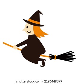 Illustration of a cute witch  for Halloween