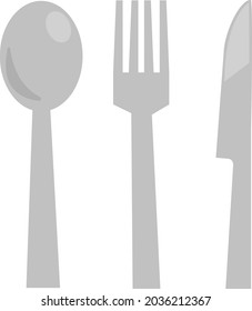 
Illustration of cutlery for spoons, forks and knives