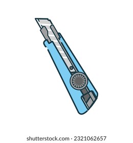 It is an illustration of a cutter knife.