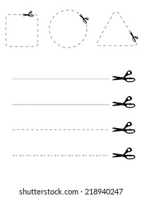 Illustration of cutting label