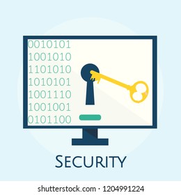 Illustration of cyber security concept