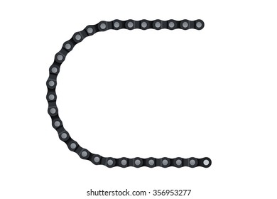 illustration of cycle chain on white background