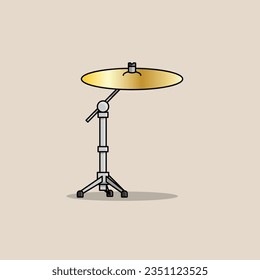 The Illustration of Cymbal and Stand