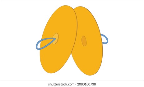 Illustration of cymbals vector design