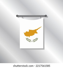 Ilustración de la plantilla de la bandera de Chipre