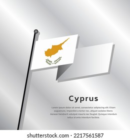 Ilustración de la plantilla de la bandera de Chipre