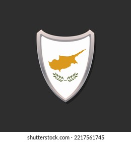 Illustration of Cyprus flag Template