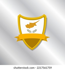 Illustration of Cyprus flag Template