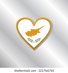 Illustration of Cyprus flag Template
