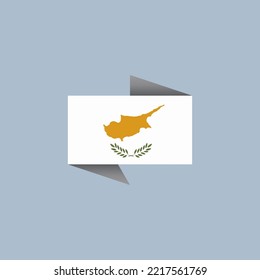 Ilustración de la plantilla de la bandera de Chipre