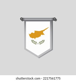Illustration of Cyprus flag Template